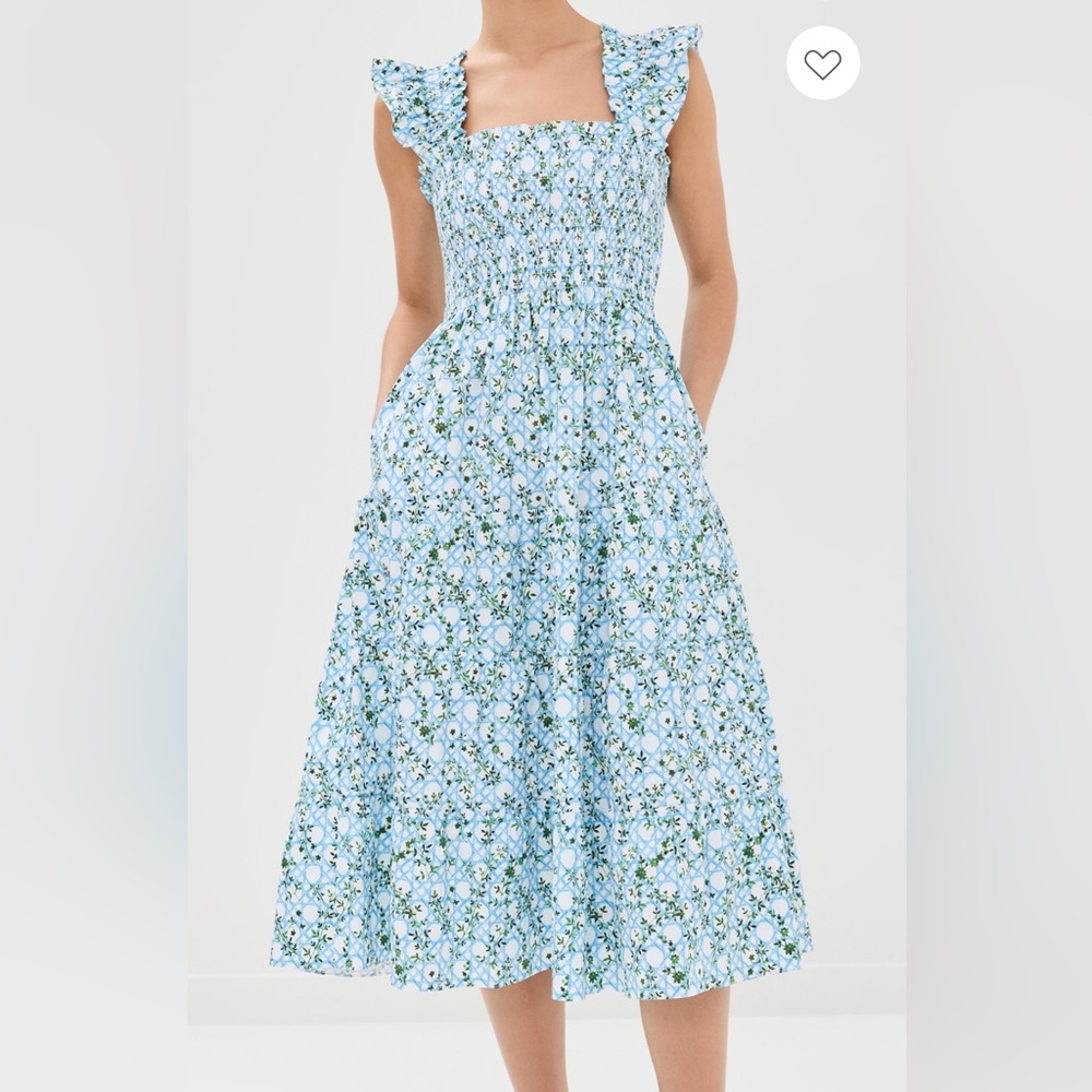 Hill House Ellie Nap Dress in Blue Basketweave